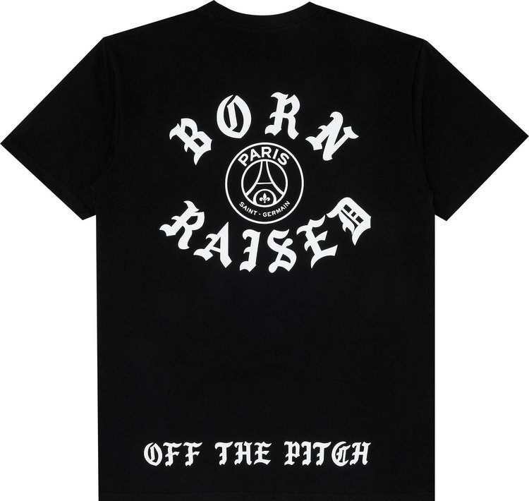 Paris Saint Germain x Born x Raised Off The Pitch Tee Black