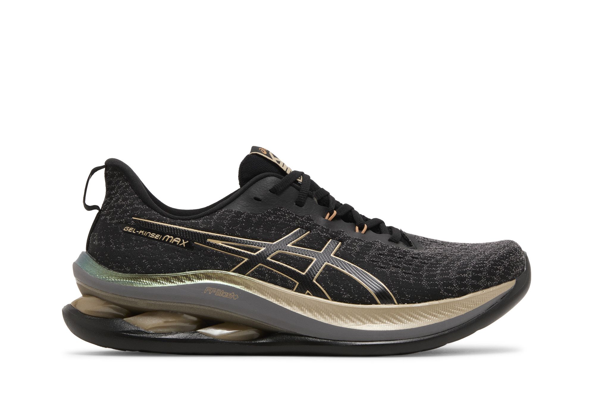 Size 11.0 Gel Kinsei Max Platinum Black Champagne