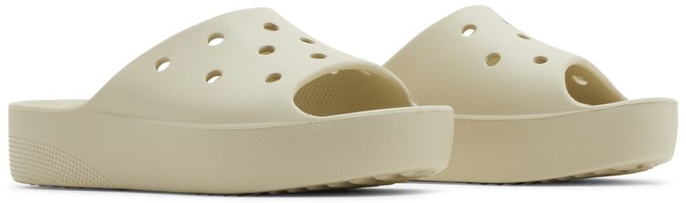 Crocs Wmns Classic Platform Slide Bone