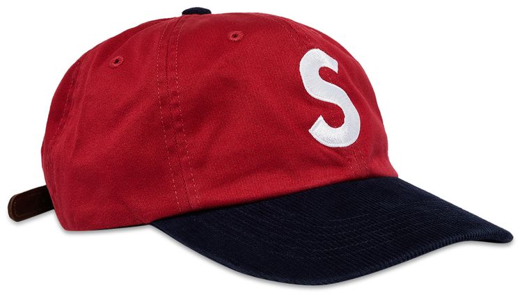 Supreme 2 Tone S Logo 6 Panel Red