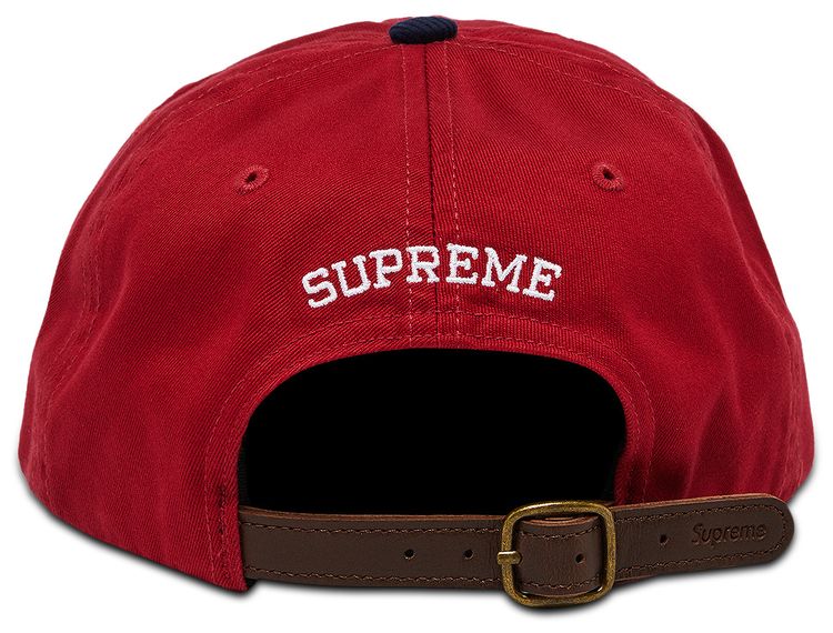 Supreme 2 Tone S Logo 6 Panel Red