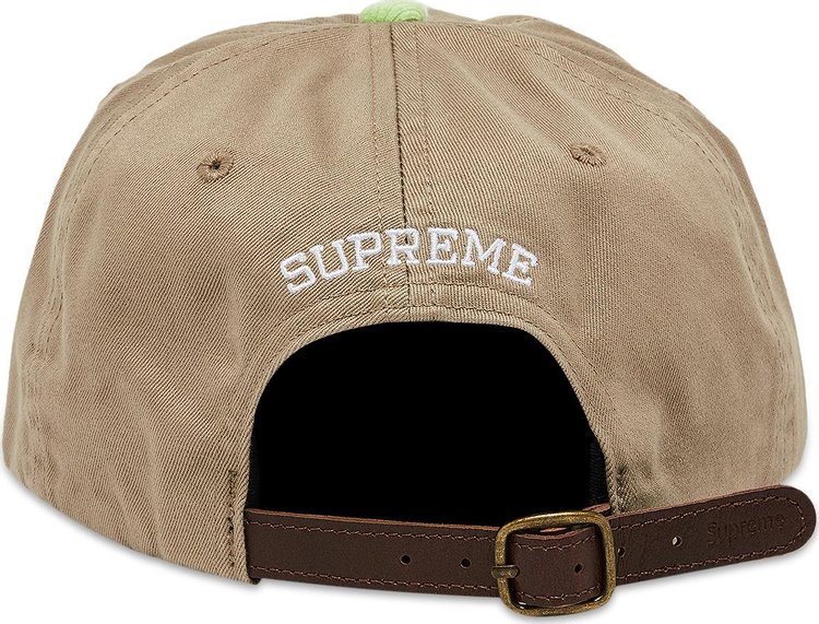 Supreme 2 Tone S Logo 6 Panel Tan