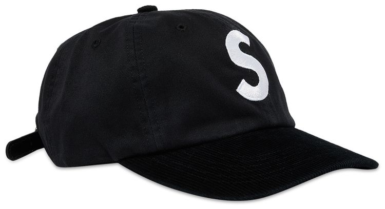 Supreme 2 Tone S Logo 6 Panel Black