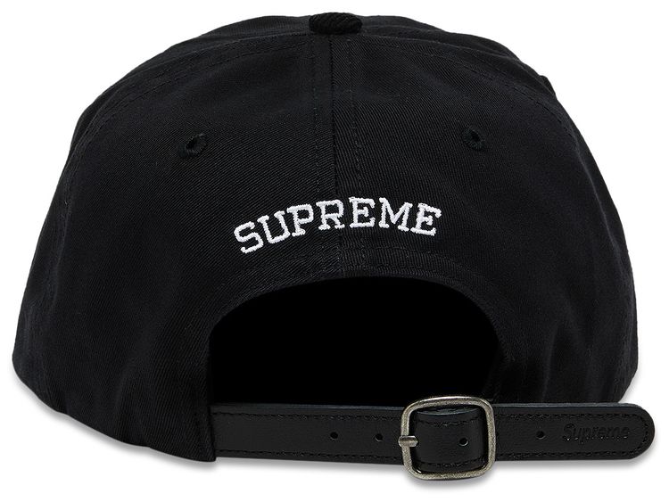Supreme 2 Tone S Logo 6 Panel Black