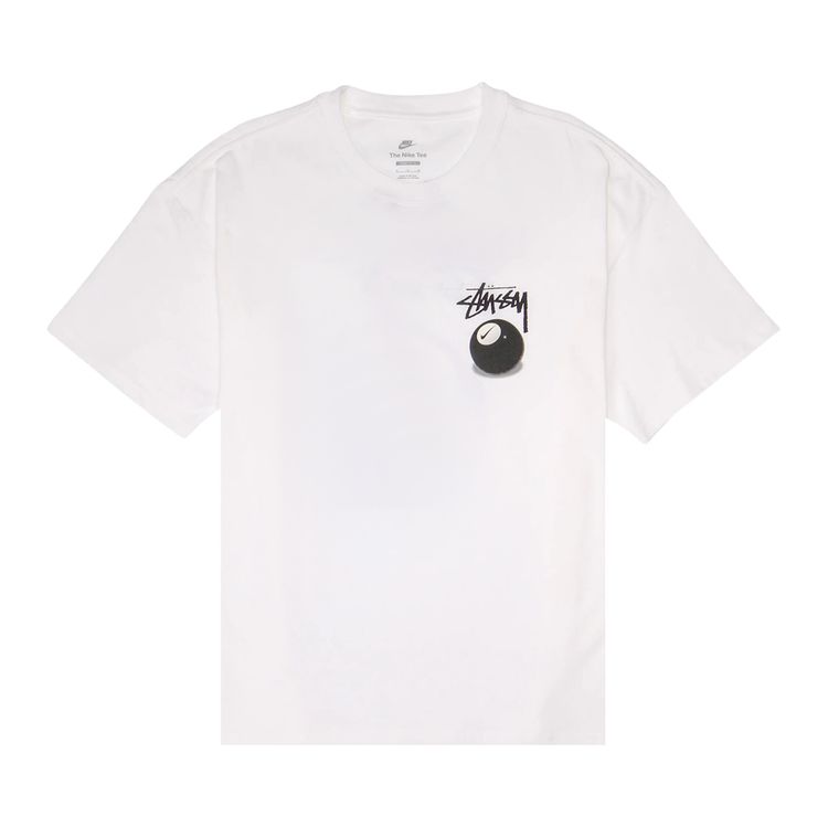 Nike x Stussy 8 Ball T Shirt Asia Sizing White