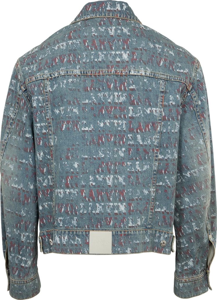 Lanvin Lab x Future Cross Front Denim Jacket Light Blue