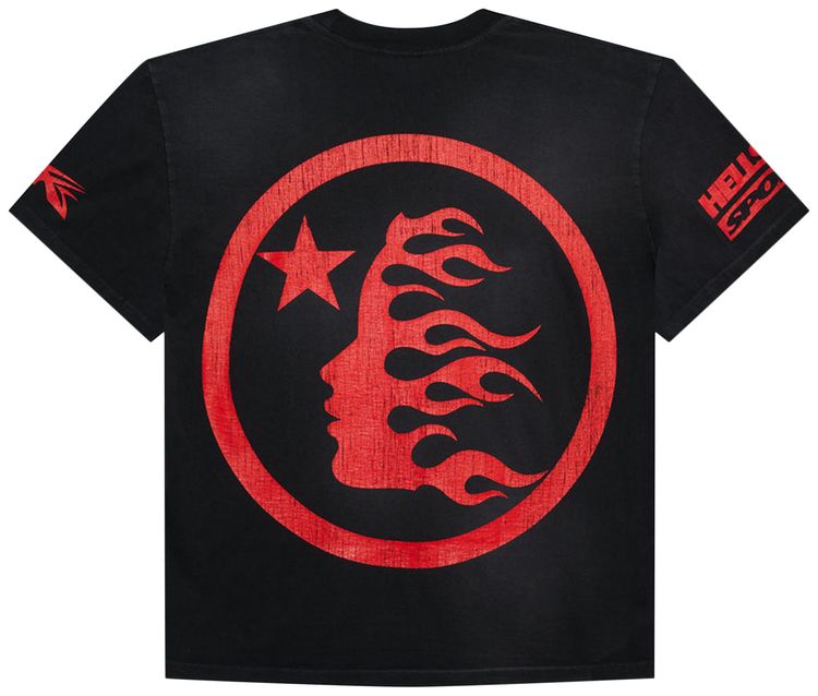 Hellstar Beat Us T Shirt BlackRed