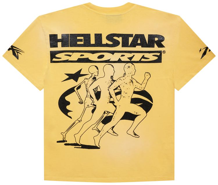 Hellstar Marathon T Shirt Yellow