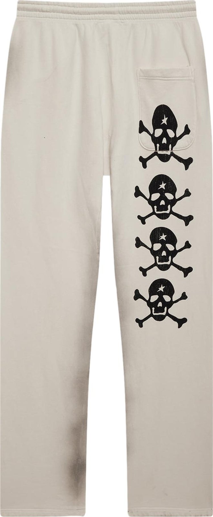 Hellstar If You Dont Like Us Beat Us Sweatpants White