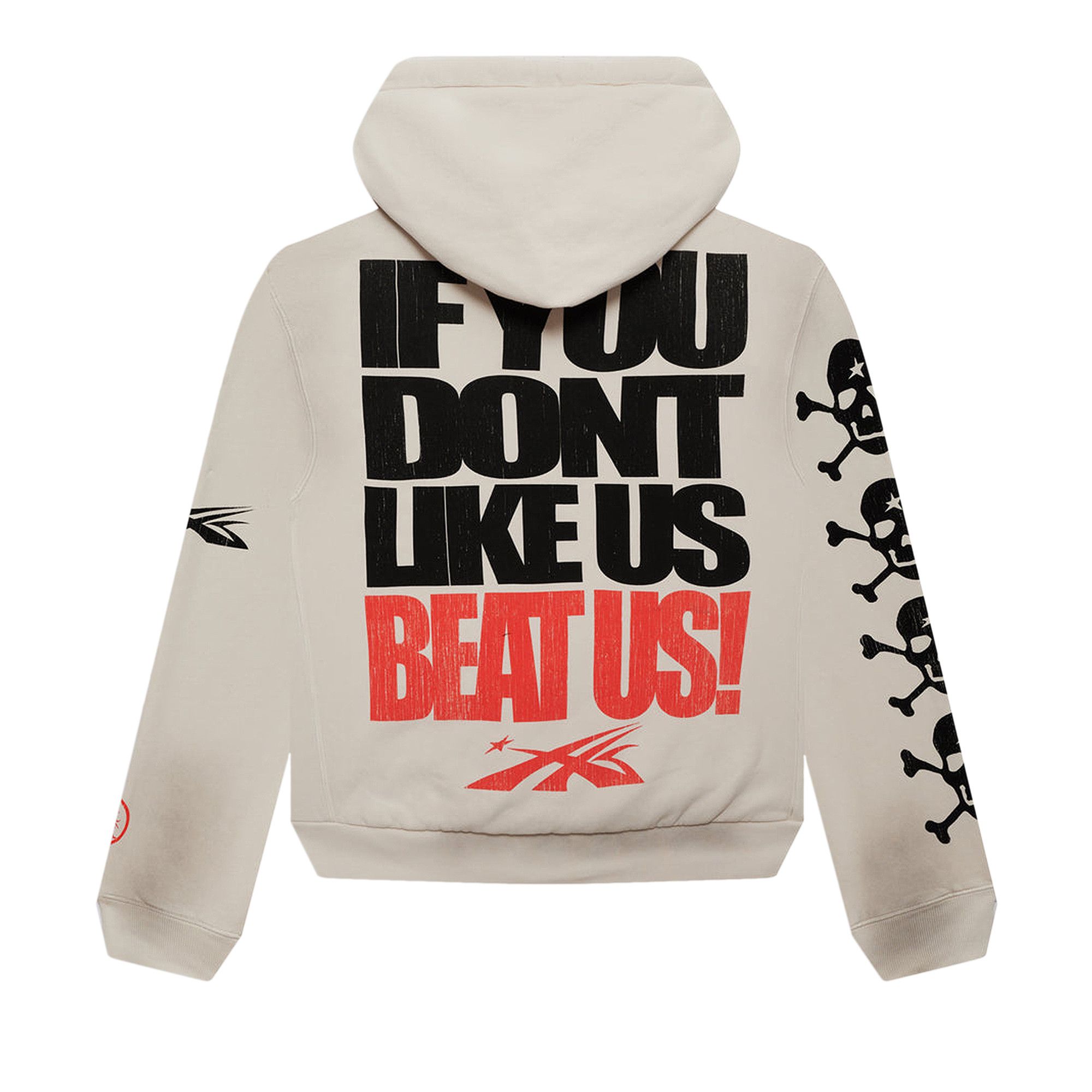 Buy Hellstar If You Dont Like Us Beat Us Hoodie 'White' - HS