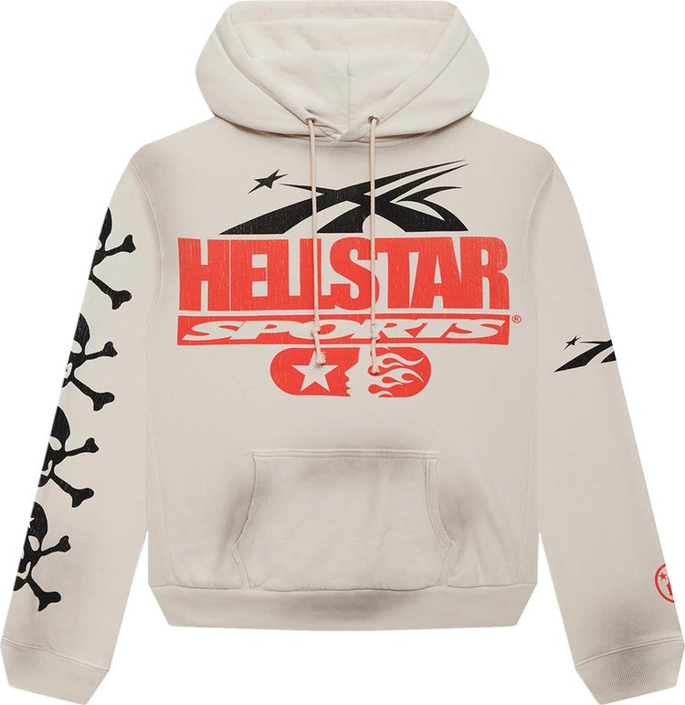 Hellstar If You Dont Like Us Beat Us Hoodie 'White'
