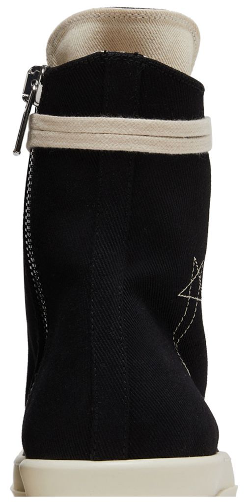 Rick Owens DRKSHDW Fogachine Pentagram Embroidery High Black Milk