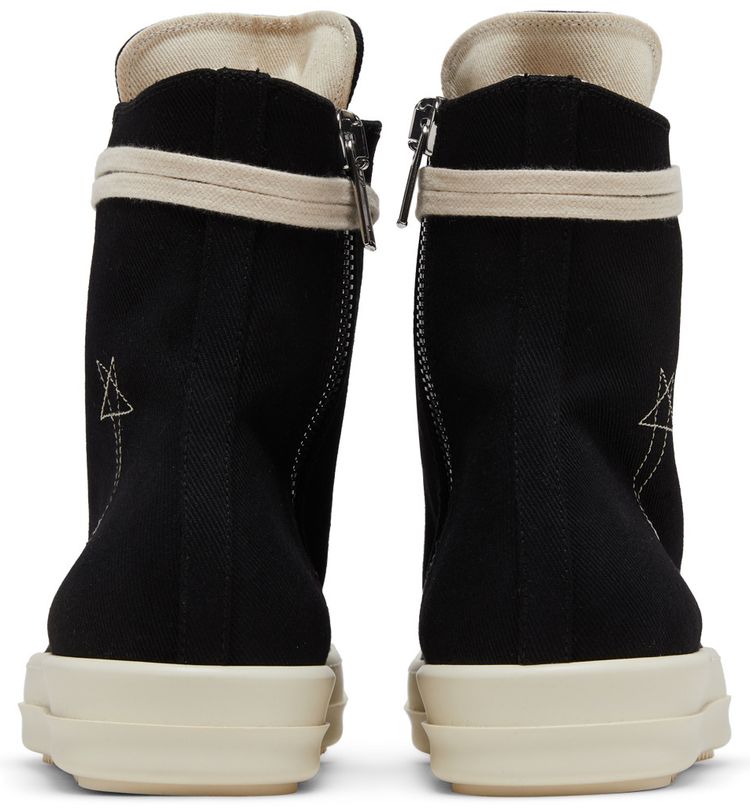 Rick Owens DRKSHDW Fogachine Pentagram Embroidery High Black Milk