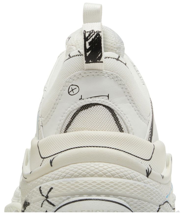 Balenciaga Triple S Sneaker Sketch   White