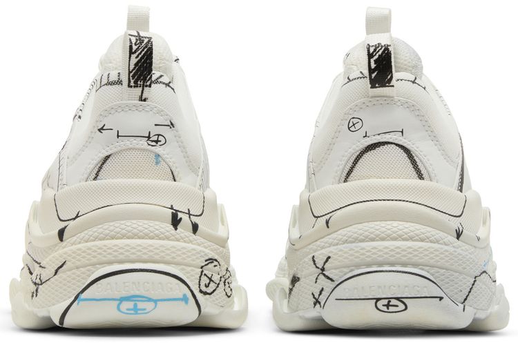Balenciaga Triple S Sneaker Sketch   White