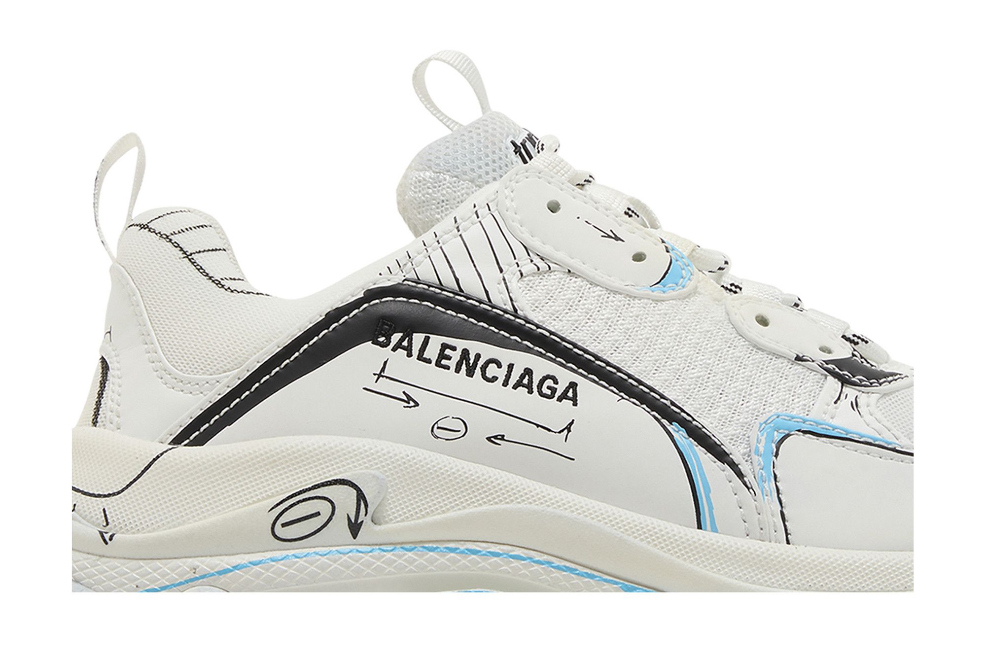 Buy Balenciaga Triple S Sneaker Sketch White 536737 W3SRB 9014 GOAT CA