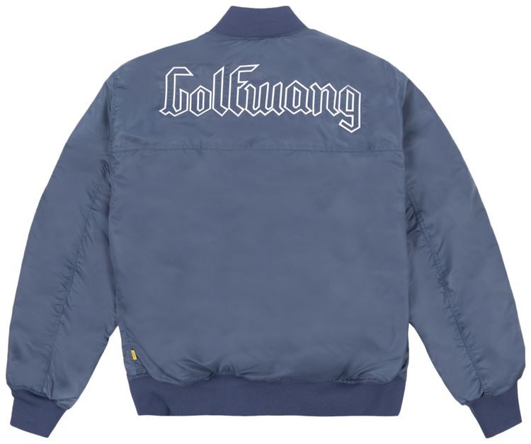 GOLF WANG Spray Camo Reversible Bomber Jacket NavyMulticolor