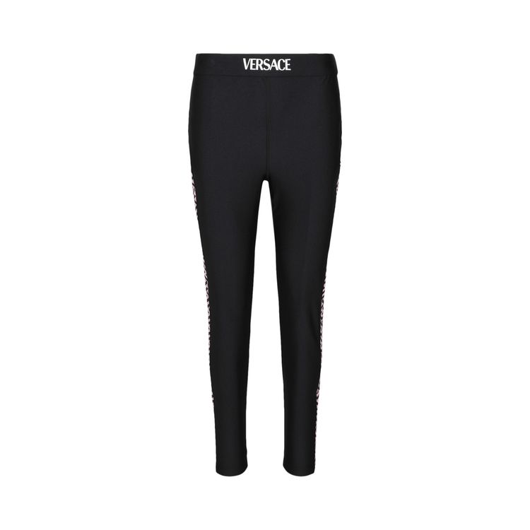 Versace Greca Printed Leggings Black
