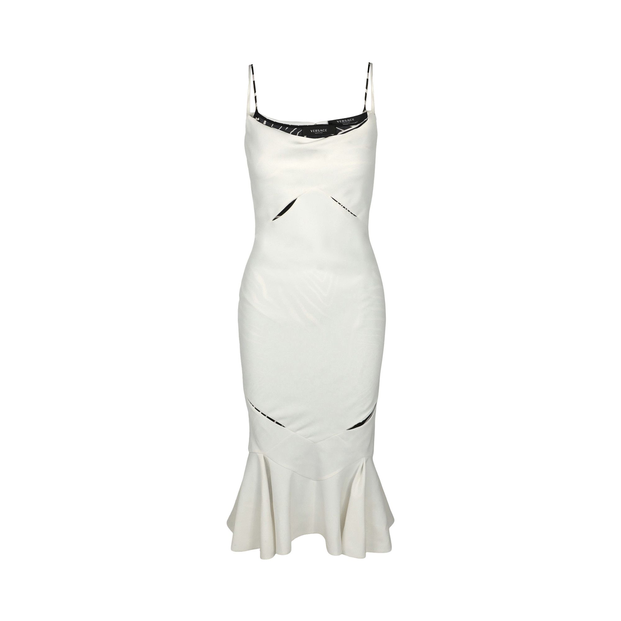 Asos design scuba cami pephem midi dress cheap