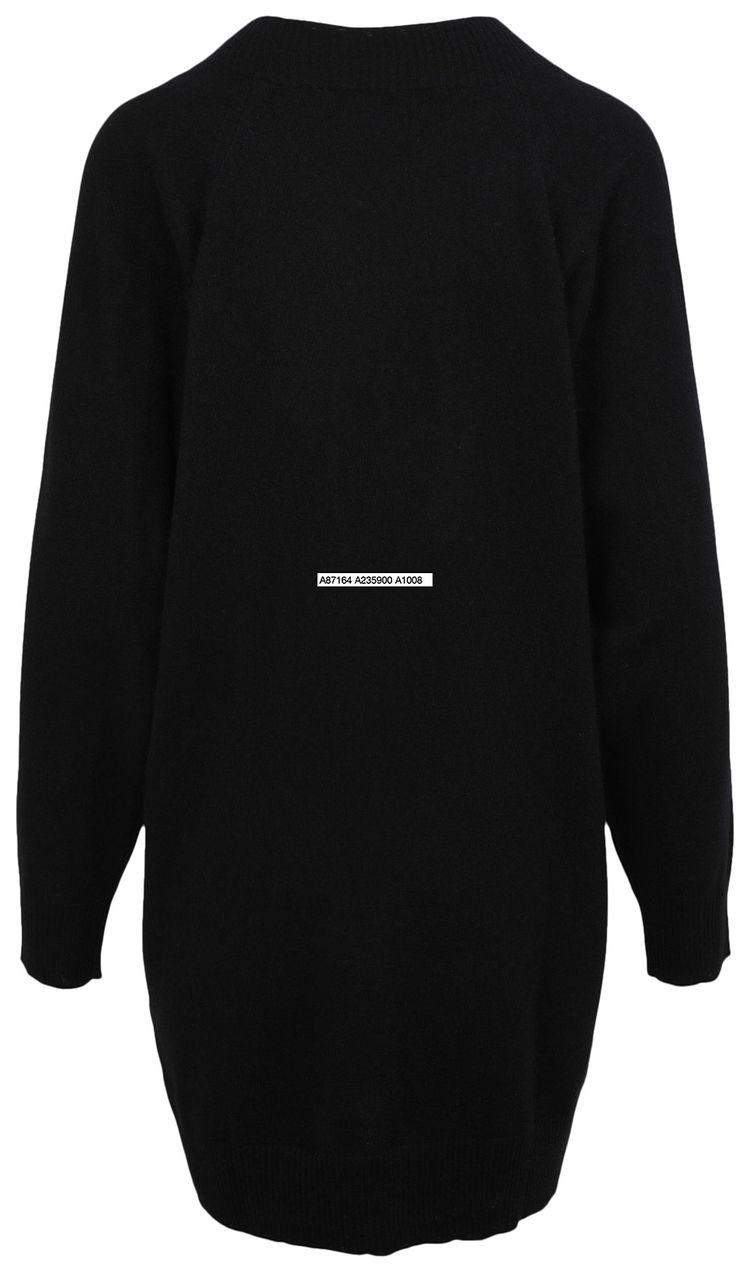 Versace Safety Pin Knitted Dress Black