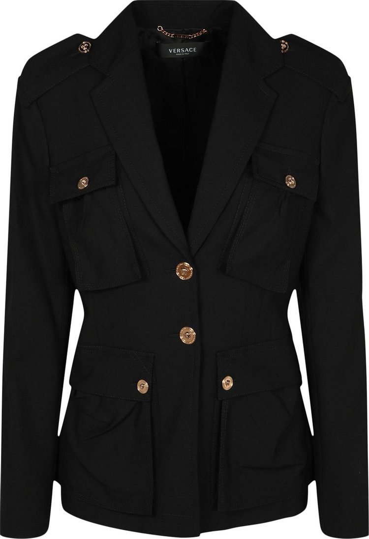 Versace Buttoned Blazer 'Black'