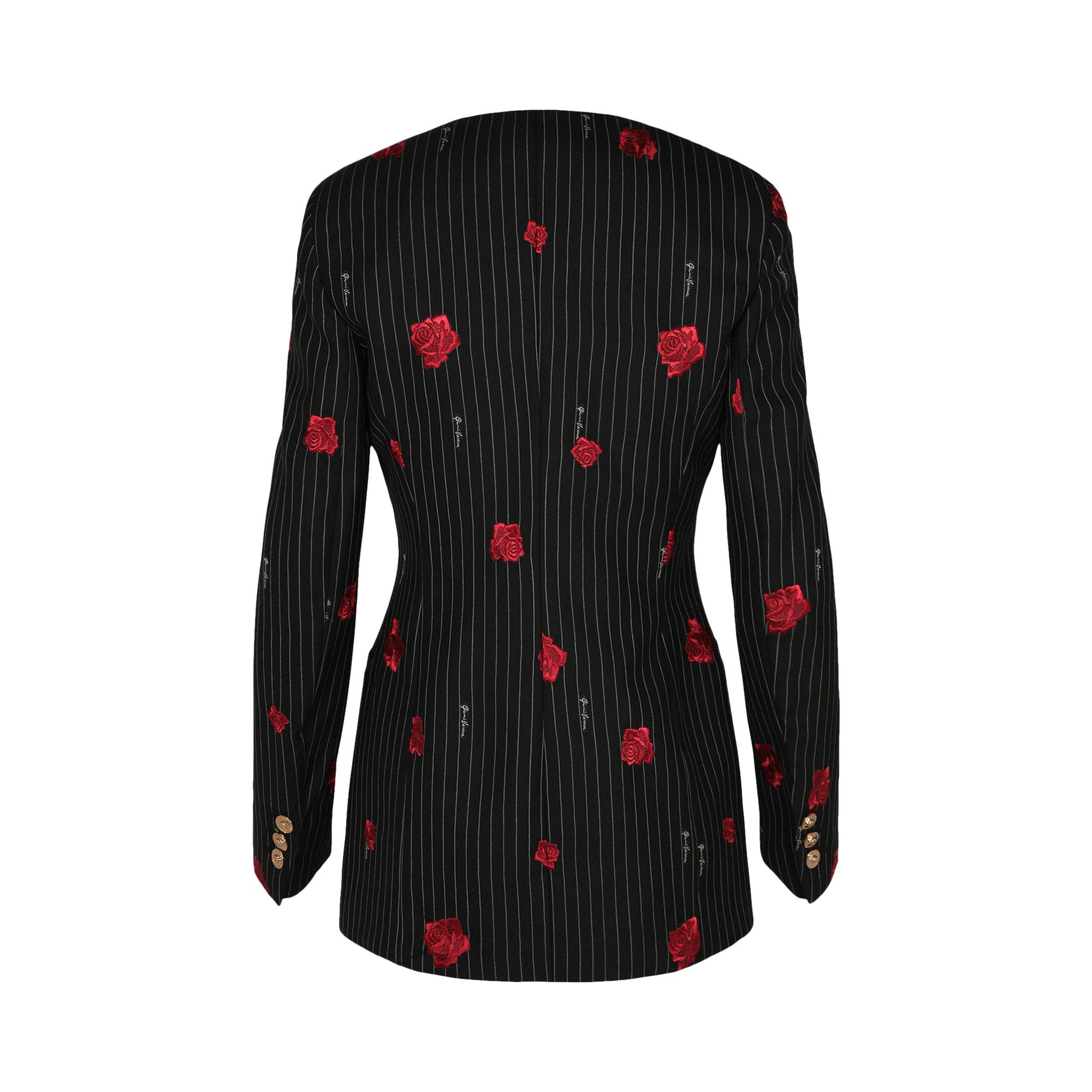 【関税&送料込】Versace Double-Breasted Versace Allover Jacq Versace Double-Breasted Stretch Crepe Jacket | Saks Fifth Avenue