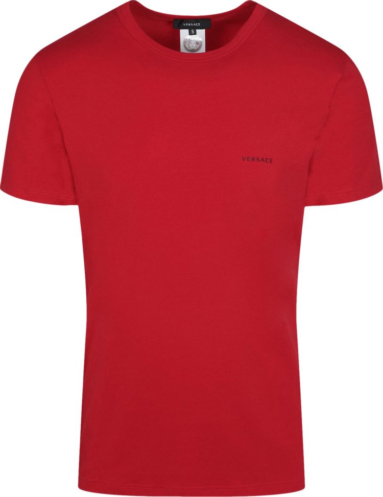 Versace Slim Fit Logo T-Shirt 'Red'