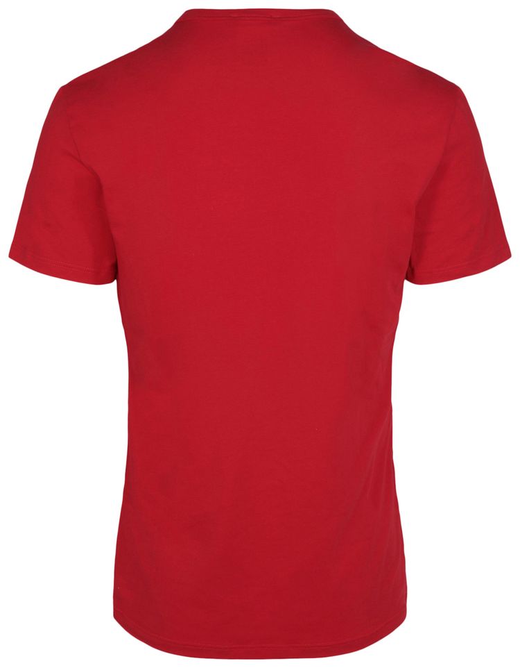 Versace Slim Fit Logo T Shirt Red