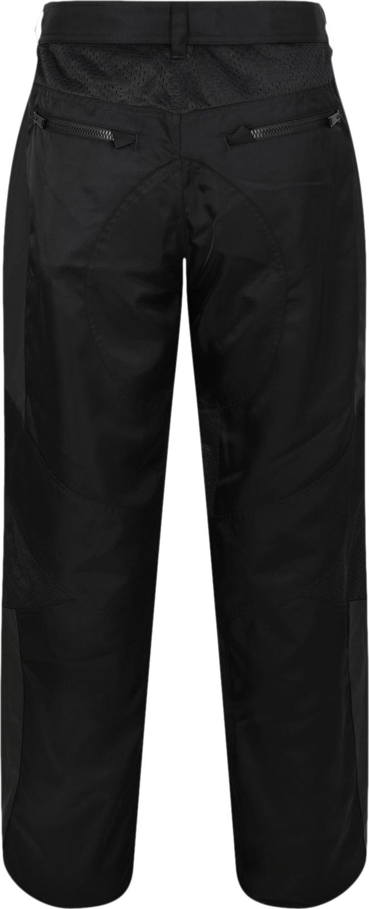 Versace Paneled Straight Leg Pants Black