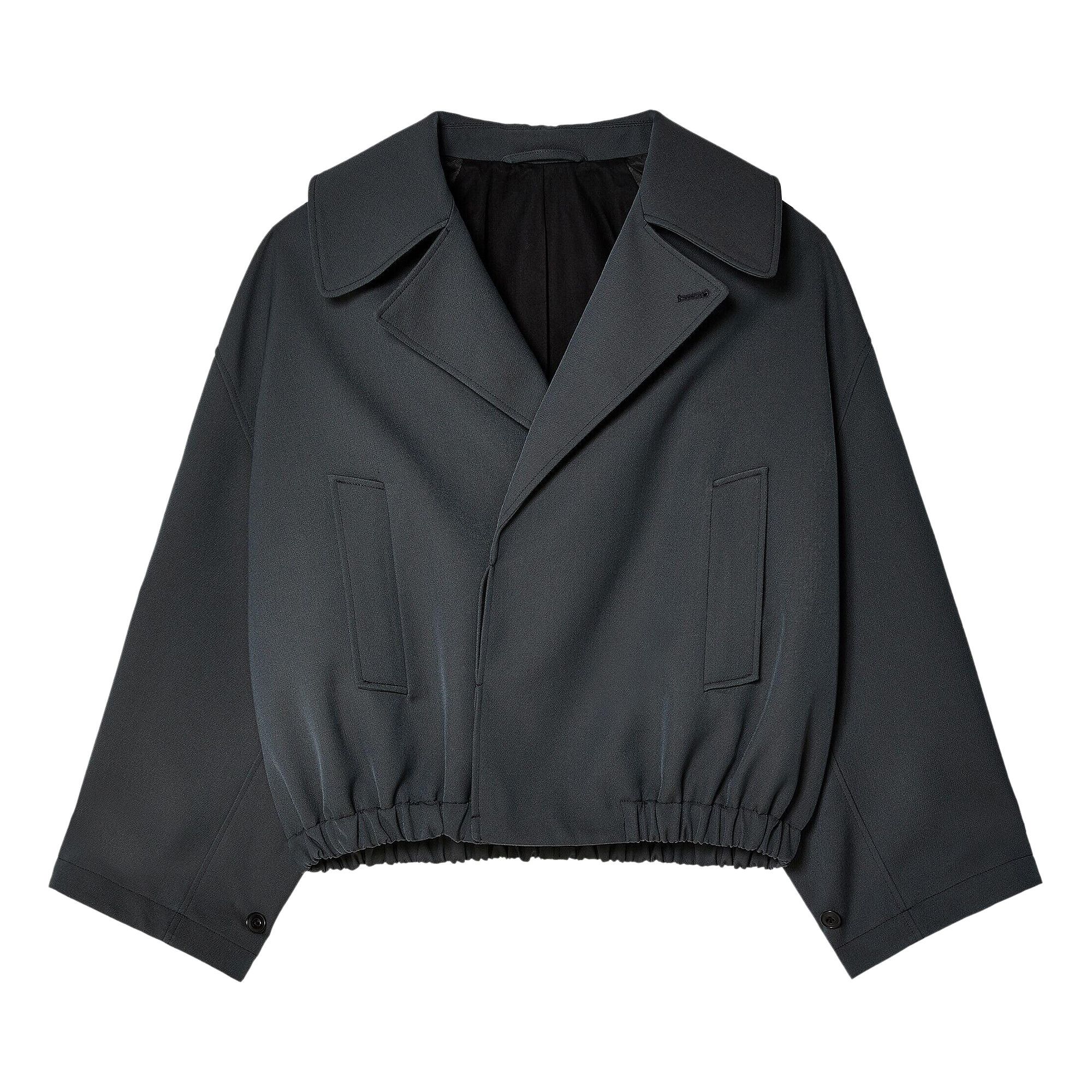 LEMAIRE ワイトレックトラウサ PA1154LF1206 BK983 Buy Lemaire Short Trench Blouson 'Dark Grey' - OW1052 LF483