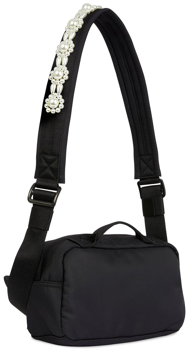 Simone Rocha Beaded Classic Bow Crossbody Bag BlackPearl