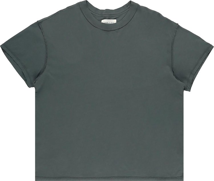 Les Tien Inside Out T Shirt Dark Moss