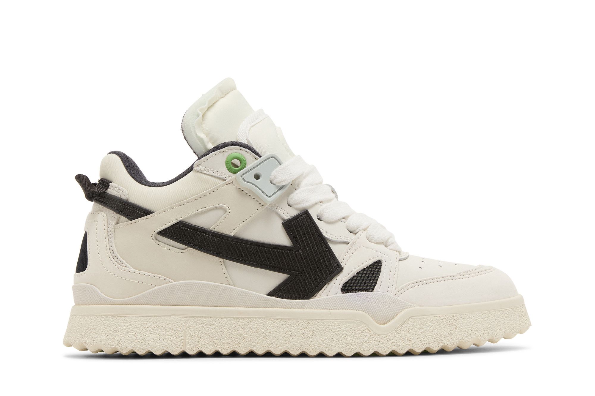 スニーカー Off-White OMIA234F22LEA001 MIDTOP SPONGE Sneakers Buy Off-White New Mid Sponge 'White Black' 2022