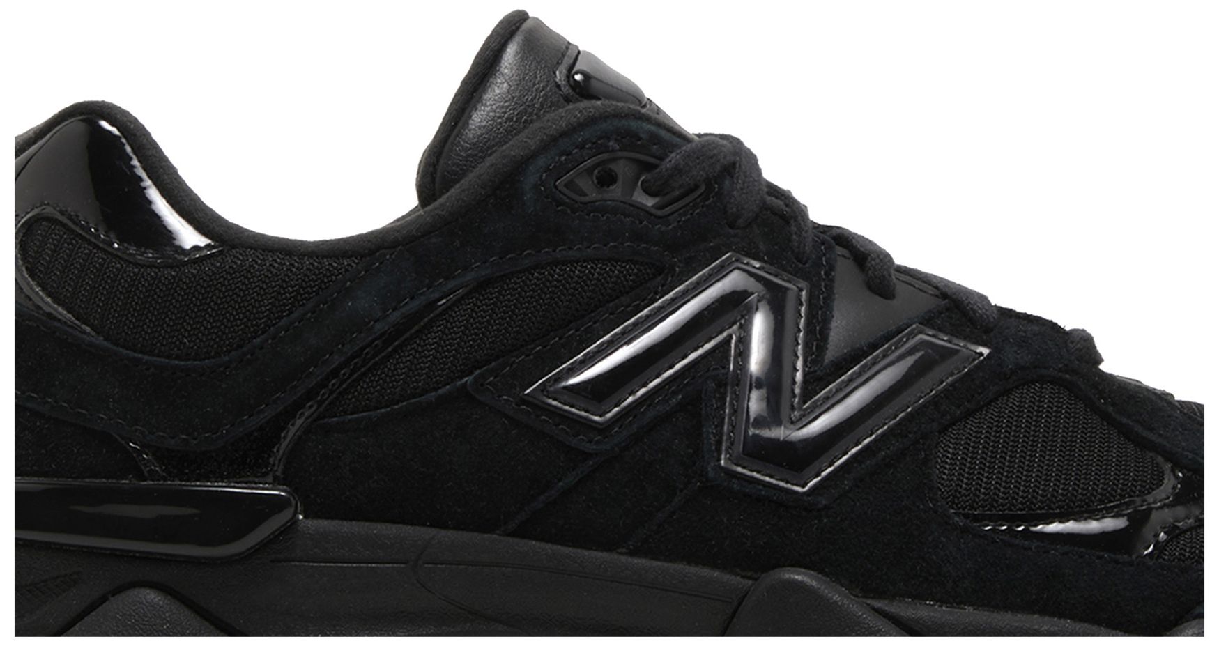 triple black suede foams