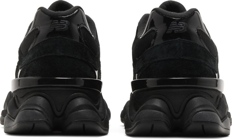 9060 Triple Black Suede Patent