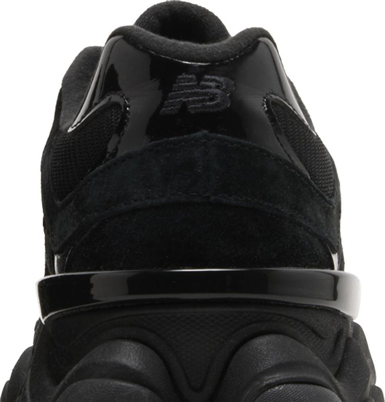 9060 Triple Black Suede Patent