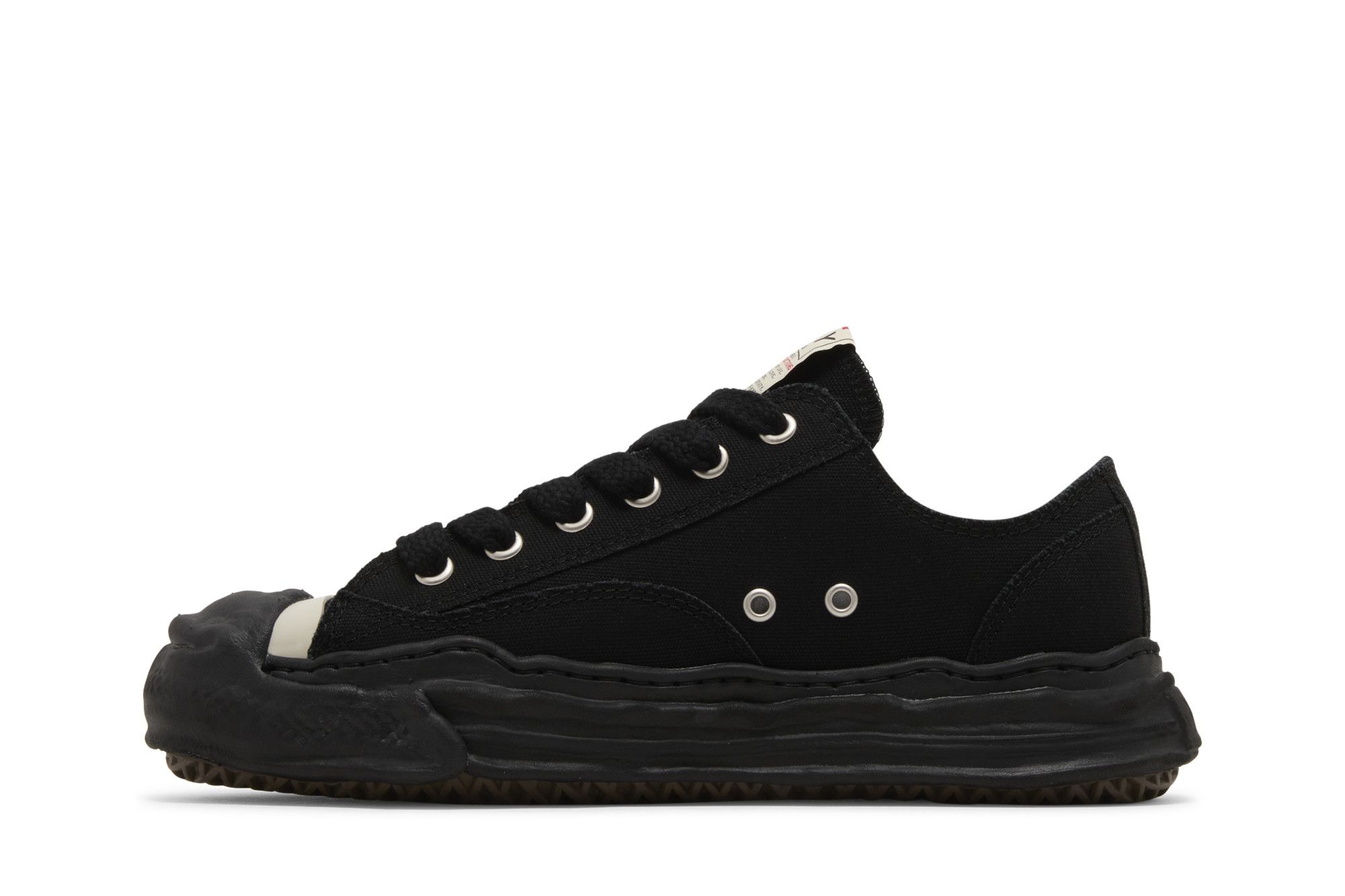 ★人気★【MIHARA YASUHIRO】★SNEAKERS (A05FW702 BLACK)★ Maison MIHARA YASUHIRO HANK OG Sole Canvas Low 'Black White