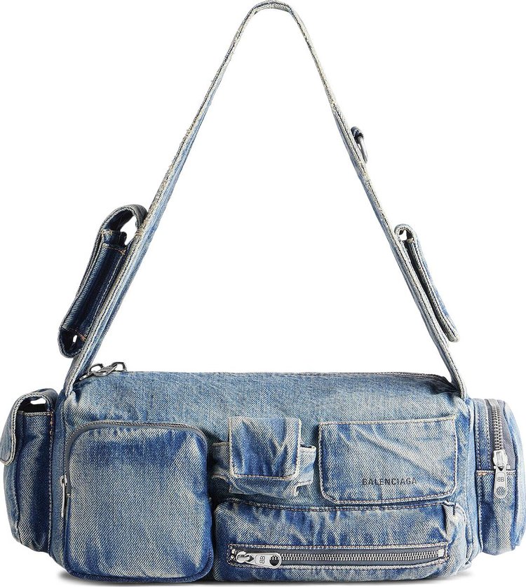 Balenciaga Superbus Sling Bag Vintage Blue