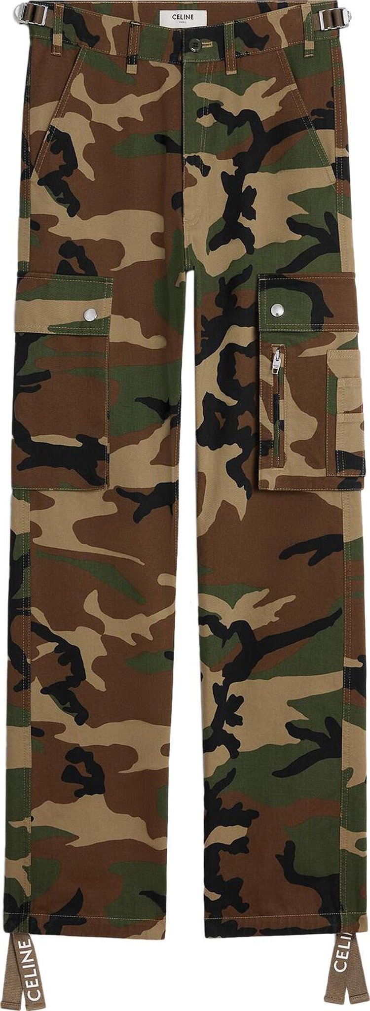 CELINE Pantalon Cargo 'Camouflage'