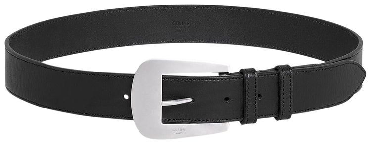CELINE Large 35mm Belt Black