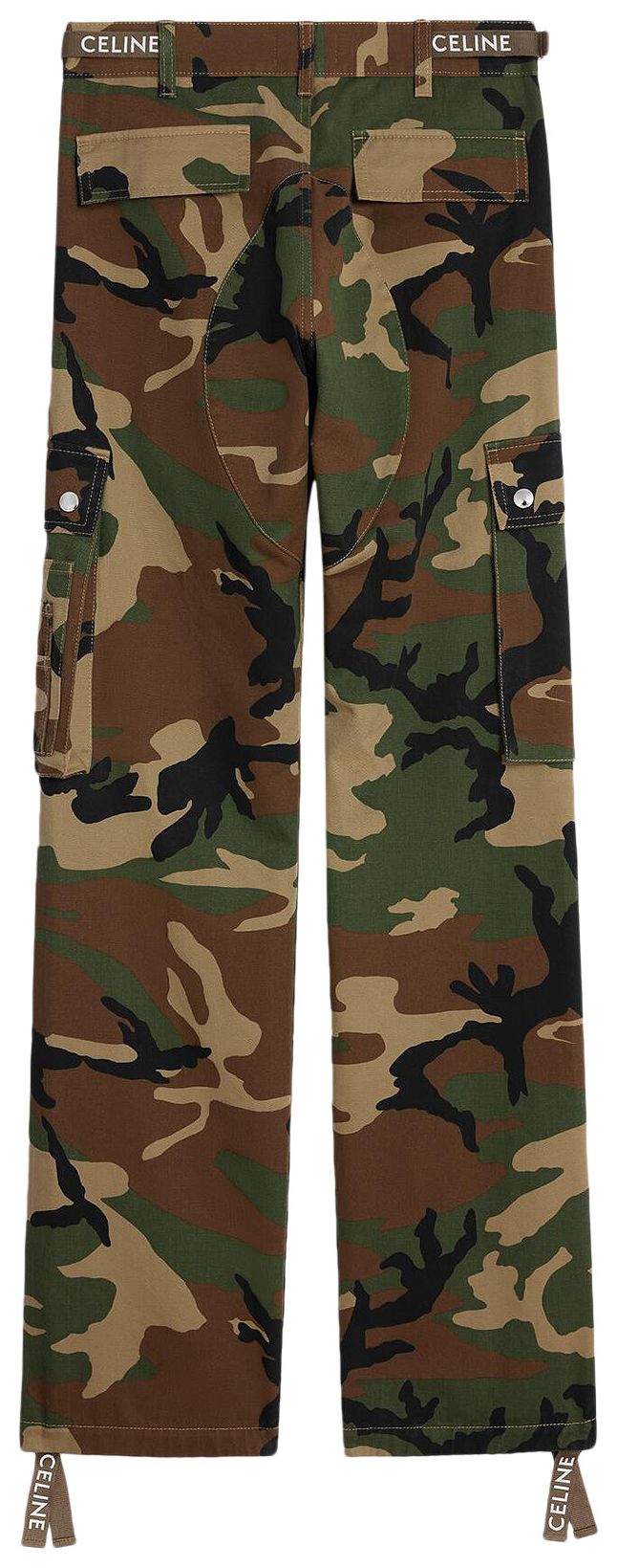 CELINE Pantalon Cargo Camouflage