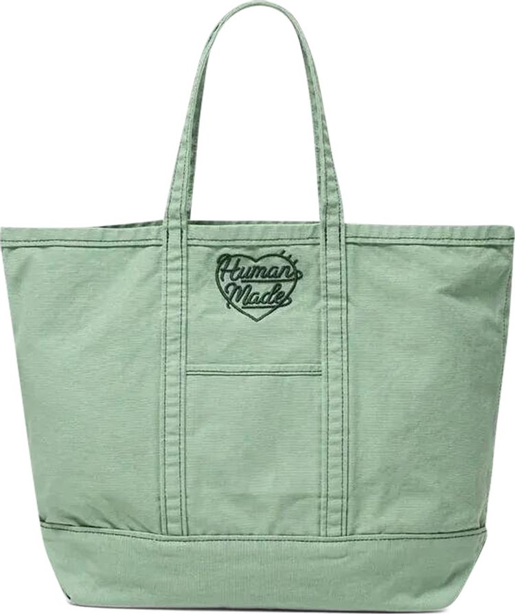 Human Made Garment Dyed Tote Bag Green