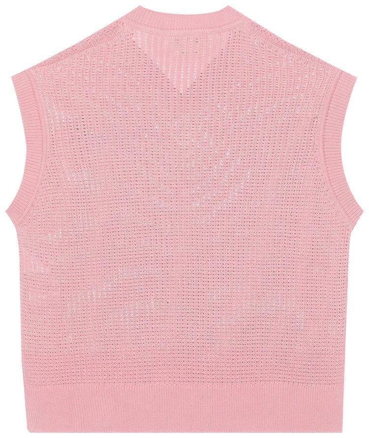 Marni V Neck Sweater Vest Pink