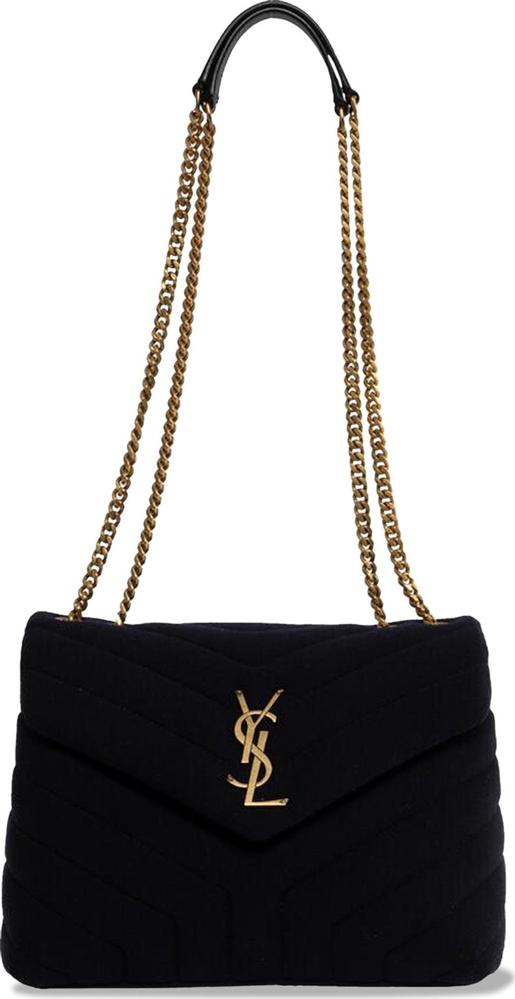 Saint Laurent Small Loulou Chain Bag Blue Sea