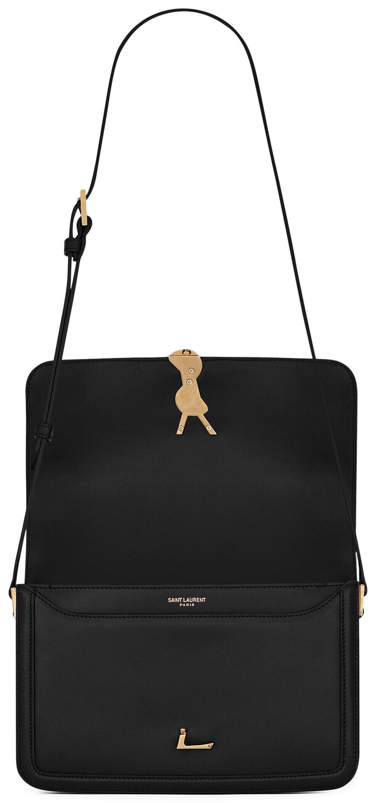 Saint Laurent Solferino Medium Satchel Black