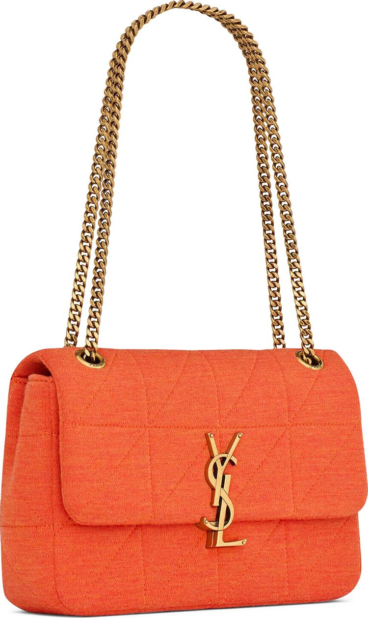 Saint Laurent Medium Jamie Lock Chain Bag Bright Marigold