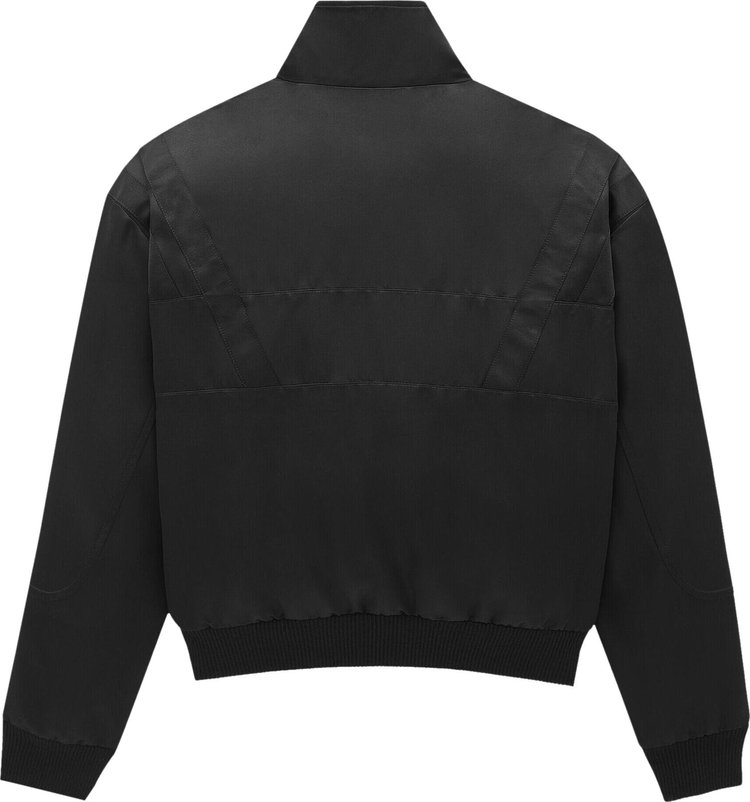 Saint Laurent Teddy Satin Jacket Noir