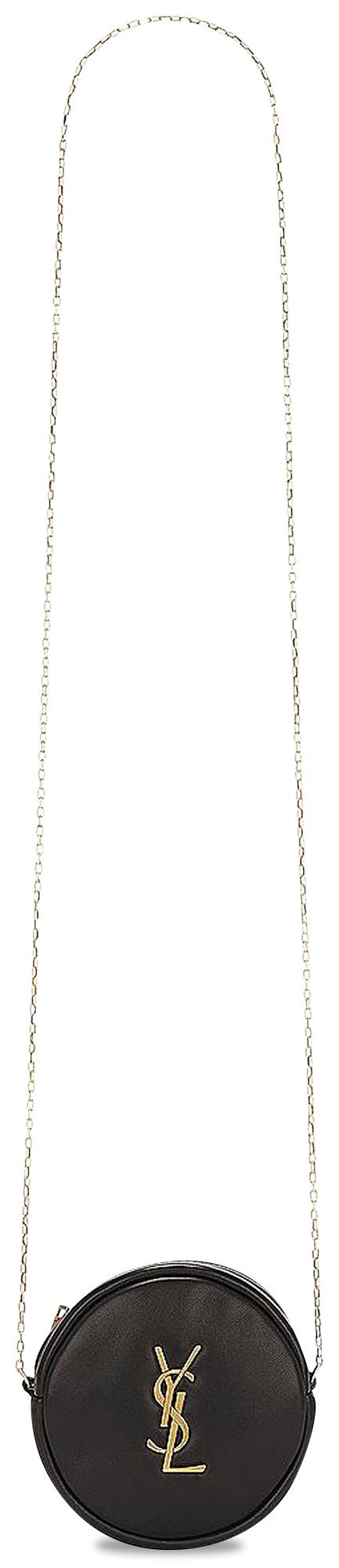 Saint Laurent Round Pillow Bag Black