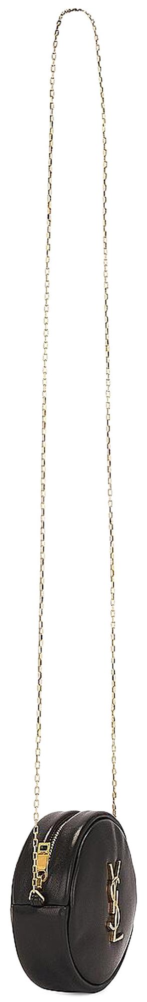 Saint Laurent Round Pillow Bag Black