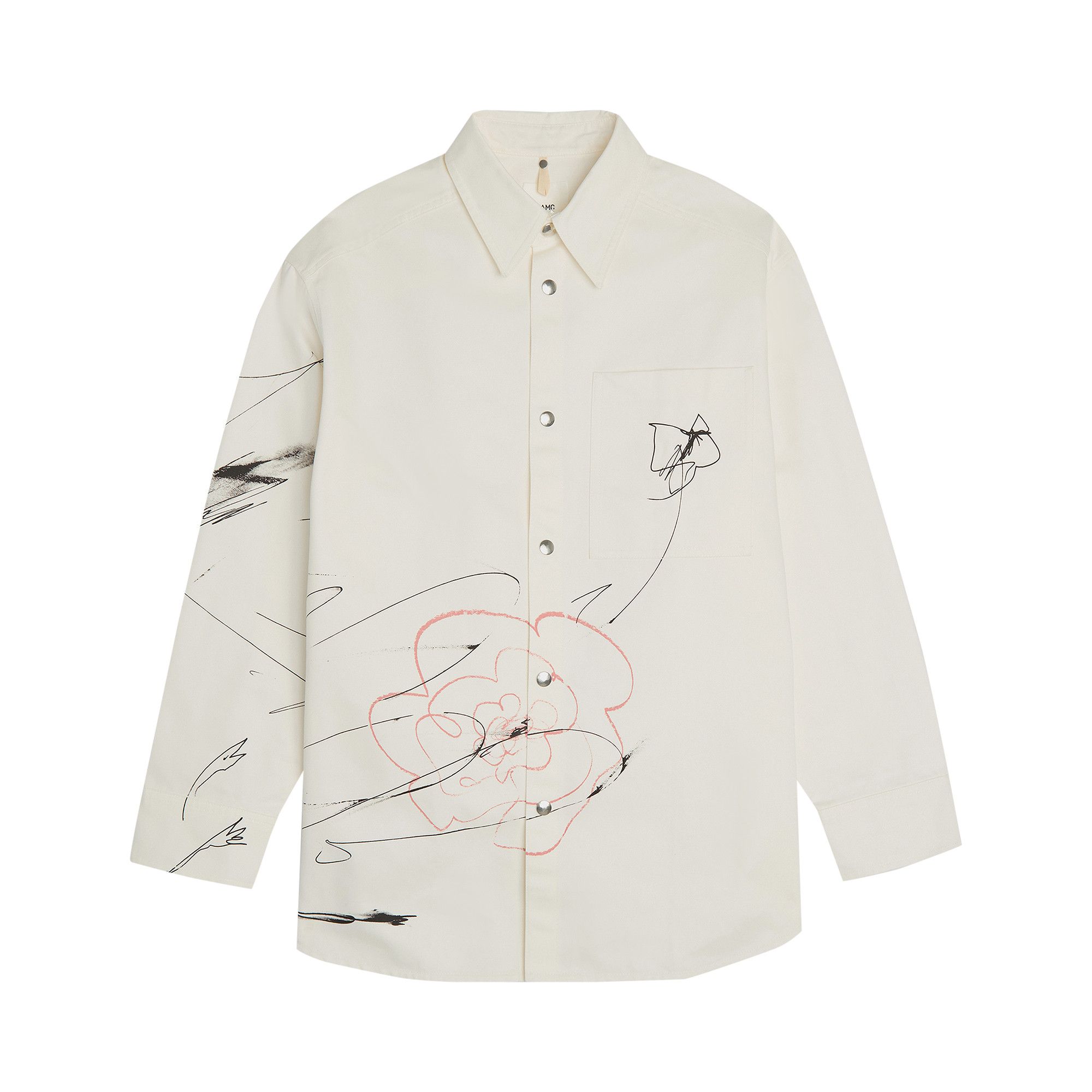 OAMC【Tower Shirt】 Buy OAMC Scribble Tower Shirt 'Off White' - 24E28OAU64 COT00982